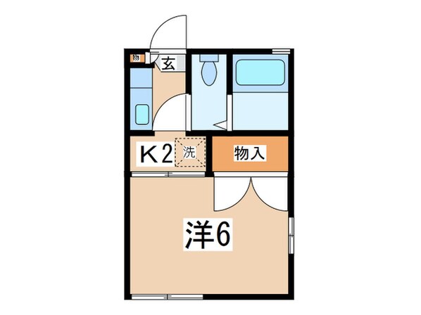 メゾンソレイユ２の物件間取画像